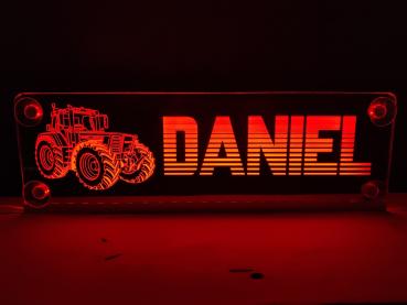 Fendt Favori 926 LED Fahrzeugschild mit Wunschname